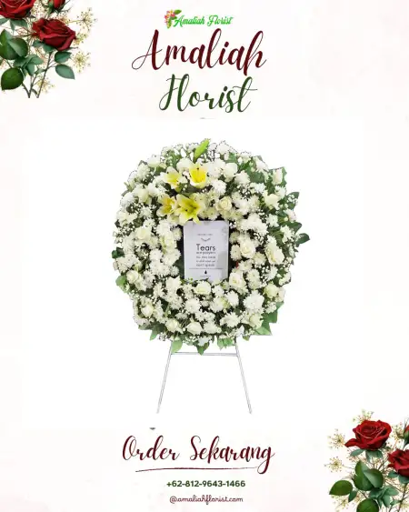 Krans Bunga Duka Sawah Baru